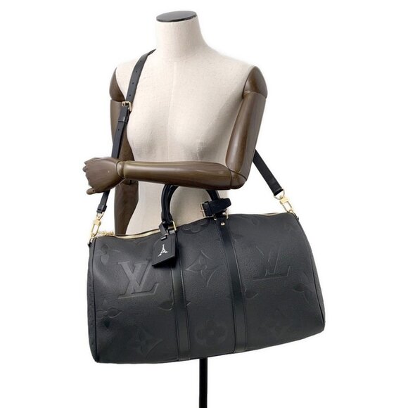 LOUIS VUITTON Keepall Bandouliere Size 45 Monogram Empreinte Leather / Monog... - Picture 7 of 16
